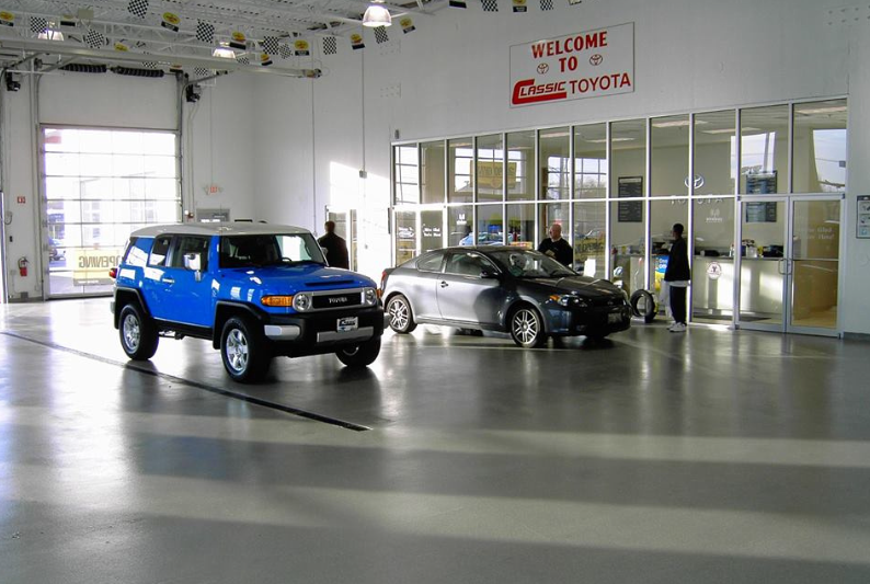 Dealership Showroom Floor Coating Services