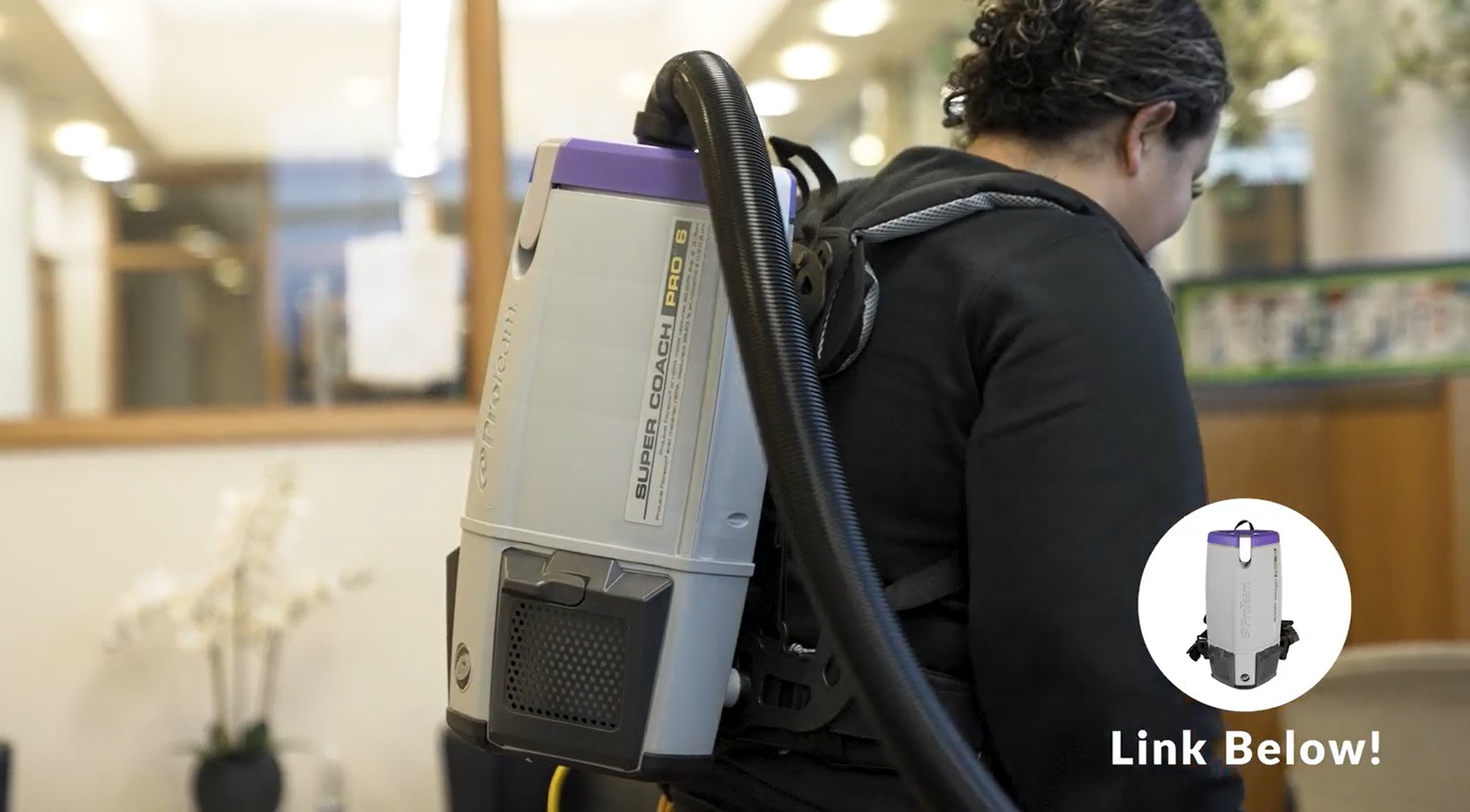 ProTeam Backpack Vacuums, ProVac FS 6 Commercial Backpack Vacuum with HEPA Media Filtration