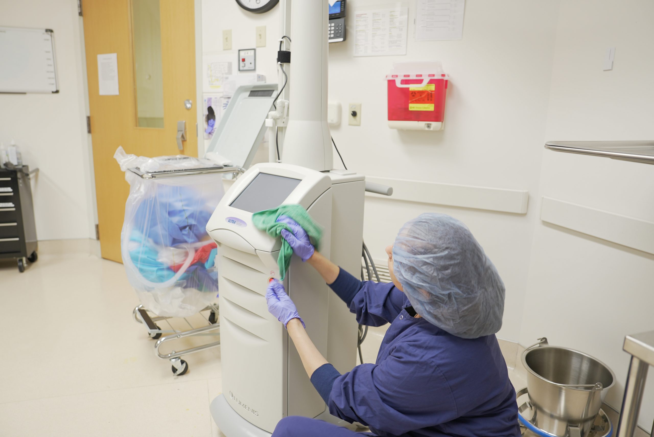 Terminal cleaning and healthcare facility cleaning